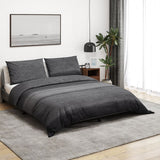 Ensemble de découverte de couette Vidaxl 140x200 cm Coton Gris foncé