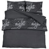 Vidaxl Duvet Superay Set da 140x200 cm Black