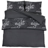 VIDAXL DUVET OVERLAY SET 200x200 cm bomullssvart