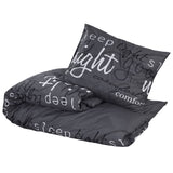 VIDAXL DUVET OVERLAY SET 200x200 cm bomullssvart