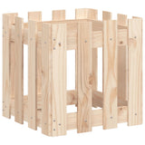 VidaXL Planter with fencing 40x40x40 cm Solid pine