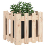 VidaXL Planter with fencing 40x40x40 cm Solid pine