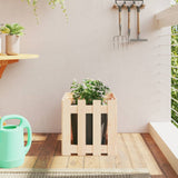 VidaXL Planter with fencing 40x40x40 cm Solid pine