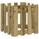 VidaXL Planter with fencing 40x40x40 cm Impregnated pine wood