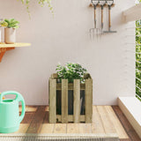 VidaXL Planter with fencing 40x40x40 cm Impregnated pine wood