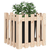 VidaXL Planter with fencing 50x50x50 cm Solid pine