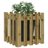 VidaXL Planter with fencing 50x50x50 cm Impregnated pine