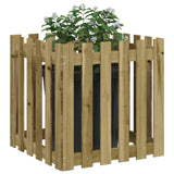 VidaXL Planter with fencing 60x60x60 cm Impregnated pine