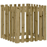 VidaXL Planter with fencing 70x70x70 cm Impregnated pine