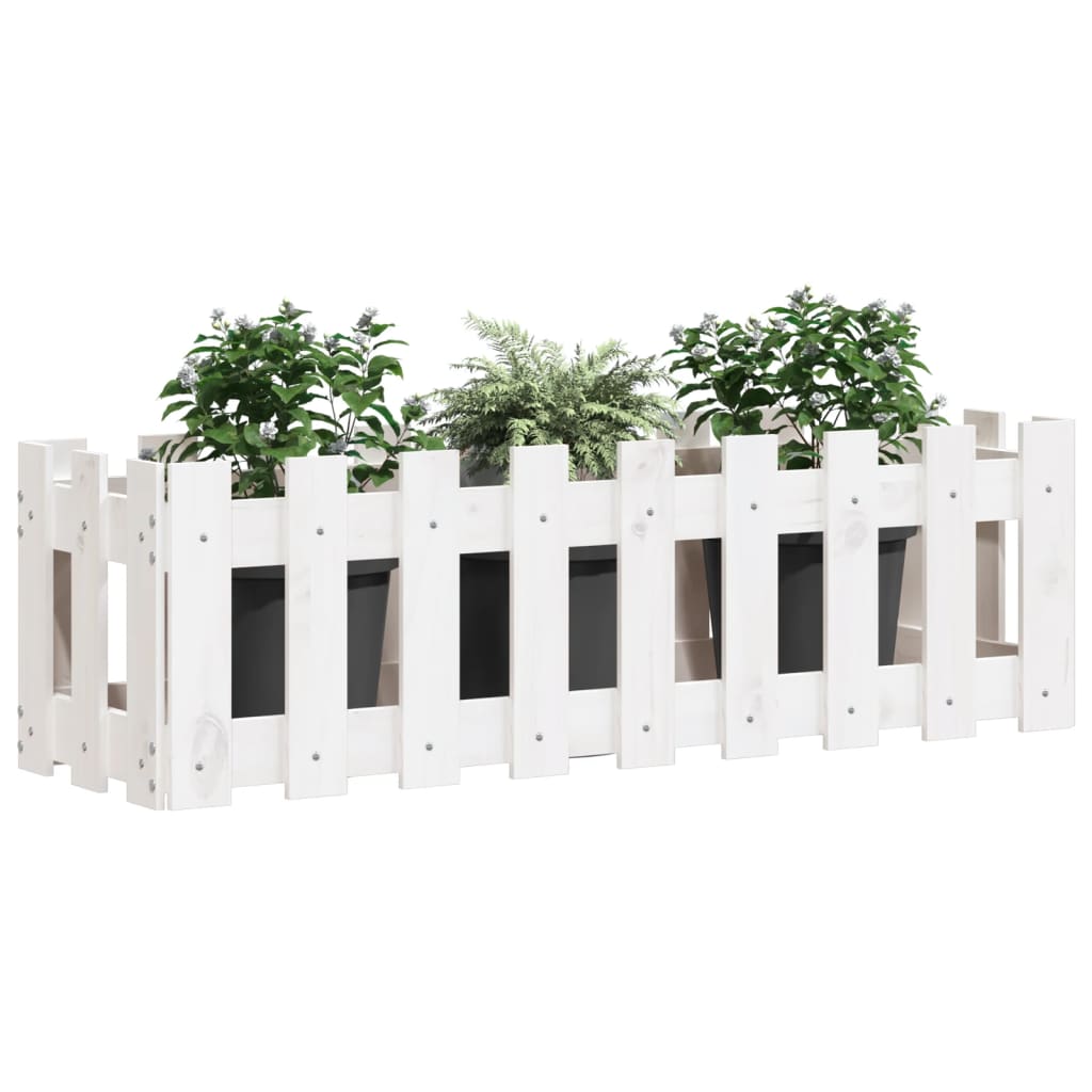 Vidaxl Planter Intensed HEK Design 100x30x30 cm borovice Wit Wit