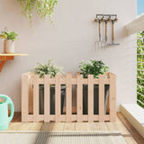 Vidaxl Planter raised with fencing 100x50x50 cm pine wood