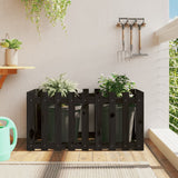 VidaXL Planter Insent Hek Design 100x50x50 cm Pine wood Black