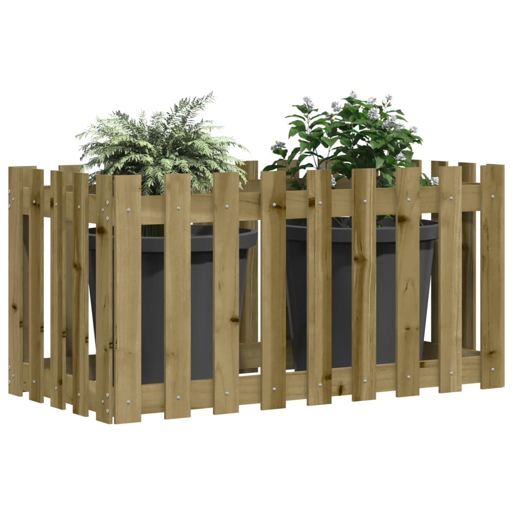 VidaXL Planter Insent Hek Design 100x50x50 cm Impregnated Wood