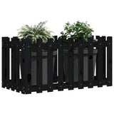 VidaXL Planter Insented Hek Design 100x50x70 cm Pine wood Black