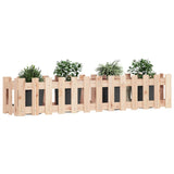 Vidaxl Planter raised with fence design 150x30x30 cm pine wood