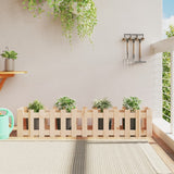 Vidaxl Planter raised with fence design 150x30x30 cm pine wood