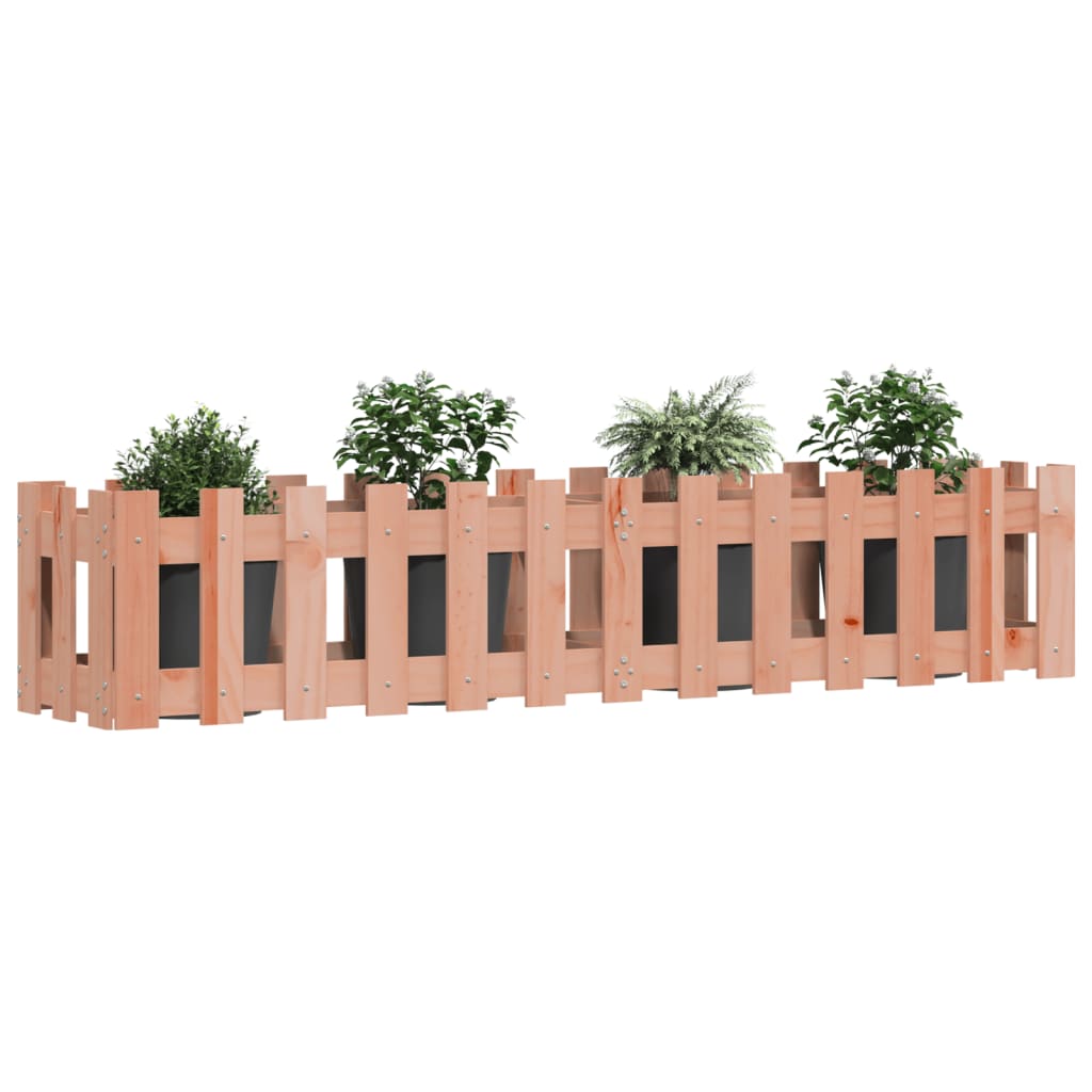 Vidaxl Planter aumentó el diseño HEK 150x30x30 cm Douglhout sólido