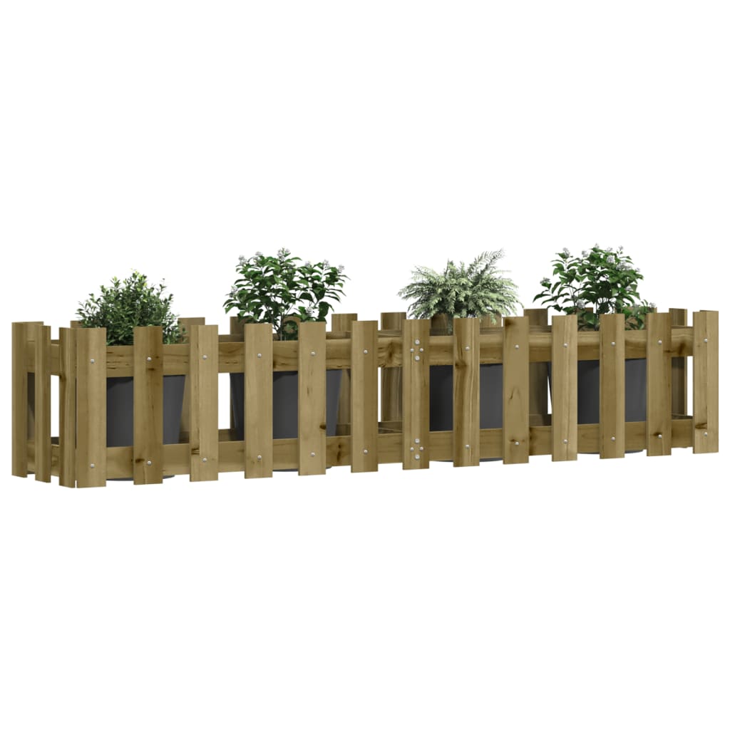 VidaXL Planter Insented Hek Design 150x30x30 cm Impregnated Wood