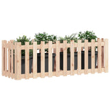 VidaXL Planter raised with fence design 150x50x50 cm pine wood