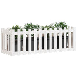 VidaXL Planter Insent Hek Design 150x50x50 cm Pine wood White