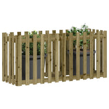 VidaXL Planter Inserted Hek Design 150x50x70 cm Impregnated Wood