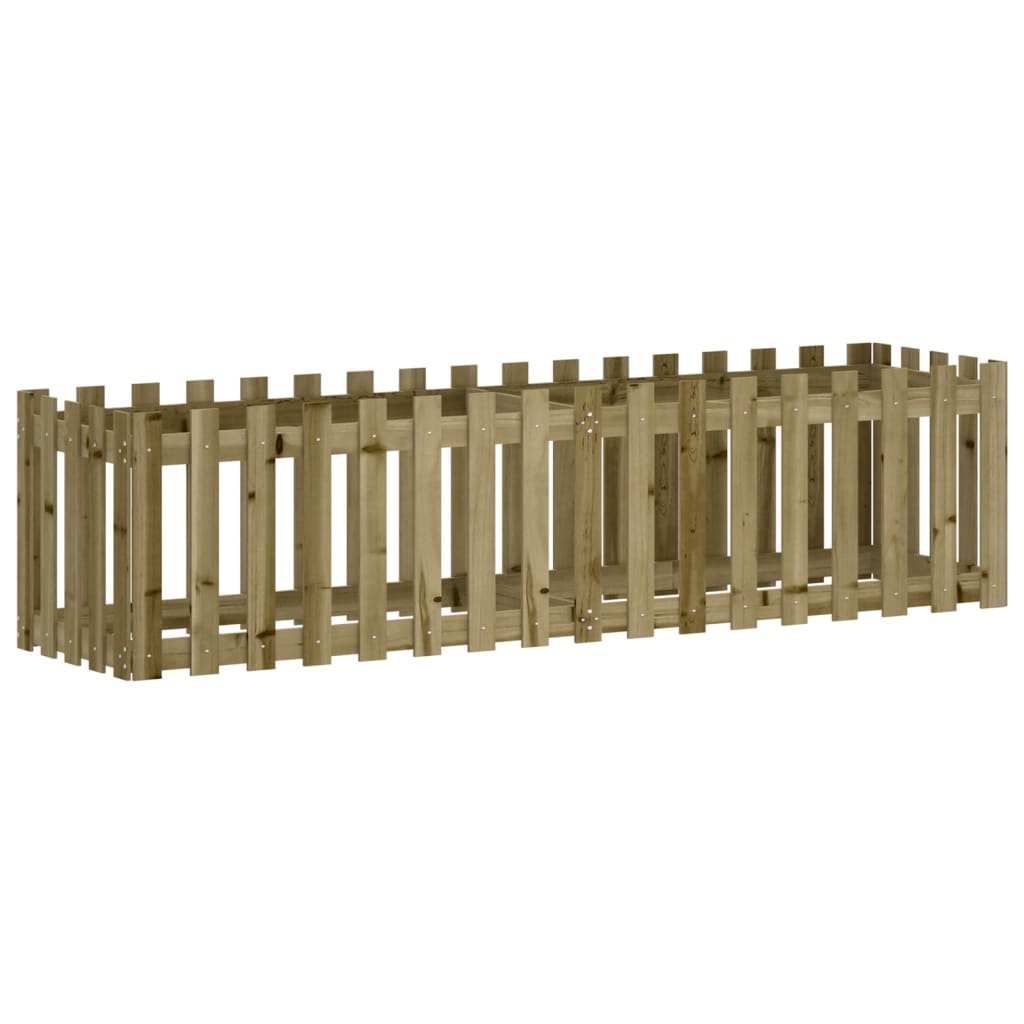 Vidaxl planter Forøget HEK -design 200x50x50 cm imprægneret træ