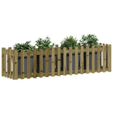 Vidaxl planter Forøget HEK -design 200x50x50 cm imprægneret træ