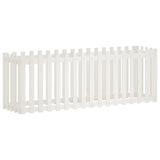 VidaXL Planter Insent Hek Design 200x50x70 cm Pine Wit White