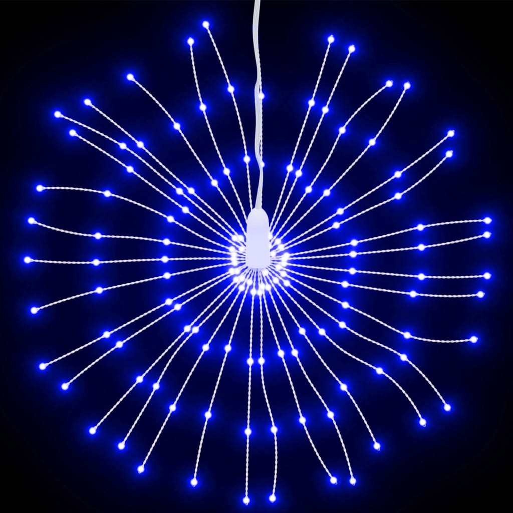 Vidaxl Christmas lighting fireworks 140 blue LEDs 17 cm