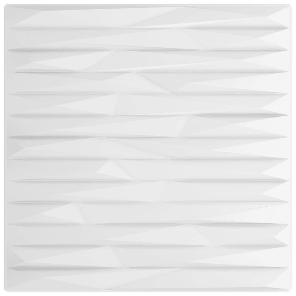 Vidaxl 12 st panneaux muraux pierre 3 m² 50x50 cm xps blanc