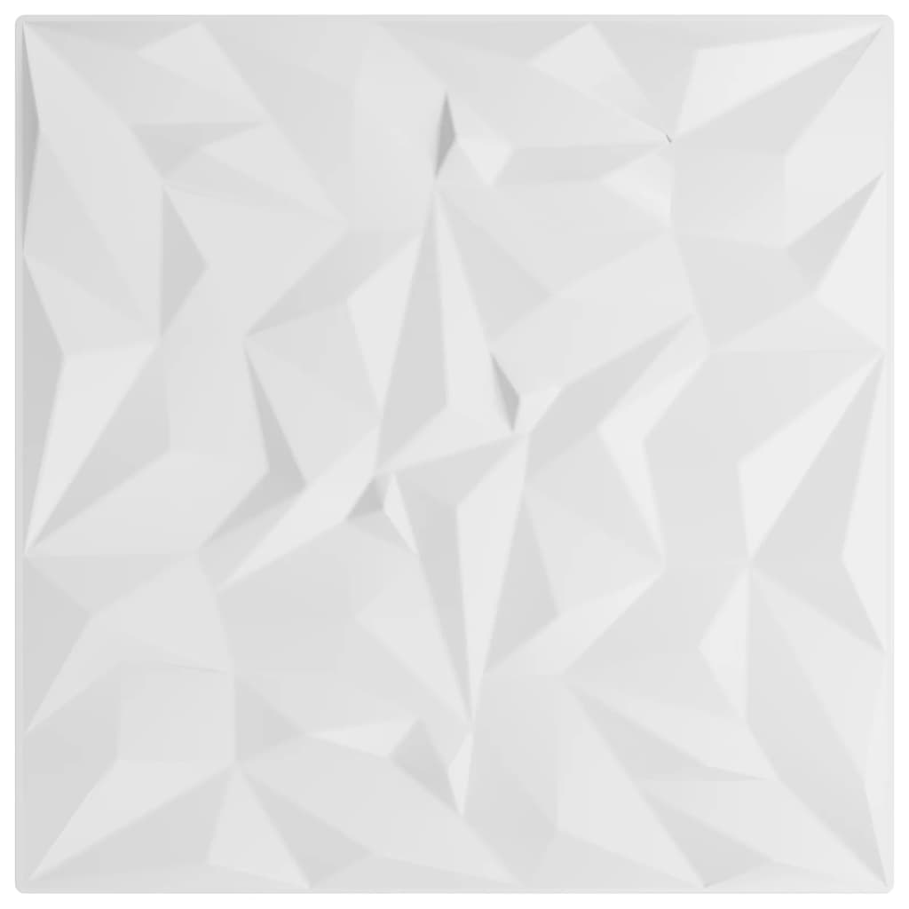 Vidaxl 12 St Wall Panels Ametist 3 m² 50x50 cm XPS White