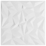 Vidaxl 12 st Wall panels Amethist 3 m² 50x50 cm XPS white