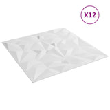 Vidaxl 12 St Wall Panels Ametist 3 m² 50x50 cm XPS White