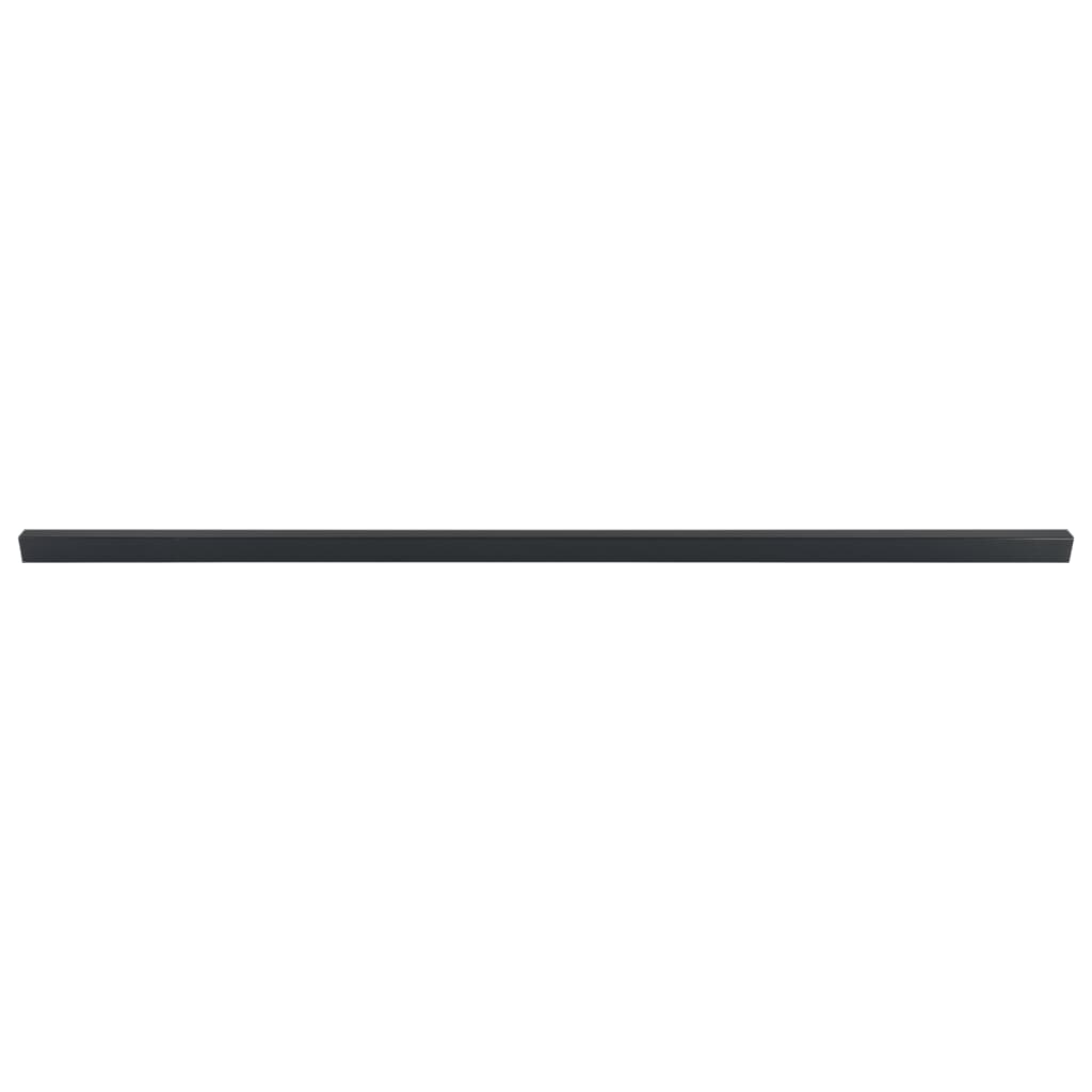 Vidaxl fence posts 10 st 200 cm steel gray