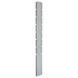 Vidaxl fence posts 10 st 200 cm galvanized steel silver colored