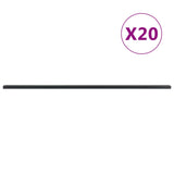 Vidaxl fence posts 20 st 220 cm steel gray