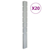 Vidaxl Fence Post 20 ST 180 cm in acciaio zincato colorato