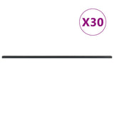 Vidaxl fence posts 30 st 200 cm steel gray