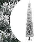 Vidaxl Kunstkerstboom estrecho con estándar y nieve 270 PVC