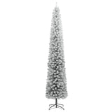 Vidaxl Kunstkerstboom estrecho con PVC estándar y nieve de 300 cm