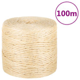 Vidaxl Rope 4 mm 100 m 100% Sisal