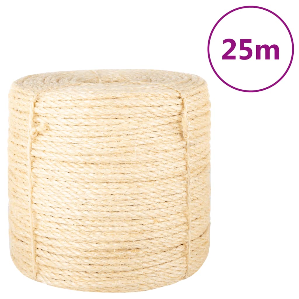 Vidaxl Rope 6 mm 25 m 100% Sisal