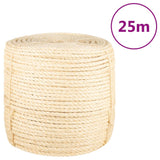 Vidaxl Seil 8 mm 25 m 100% Sisal