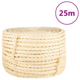 Vidaxl rep 16 mm 25 m 100% sisal