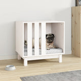 Vidaxl dog loft 60x45x57 cm Solid pine white