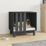 Vidaxl dog loft 60x45x57 cm Solid pine gray gray