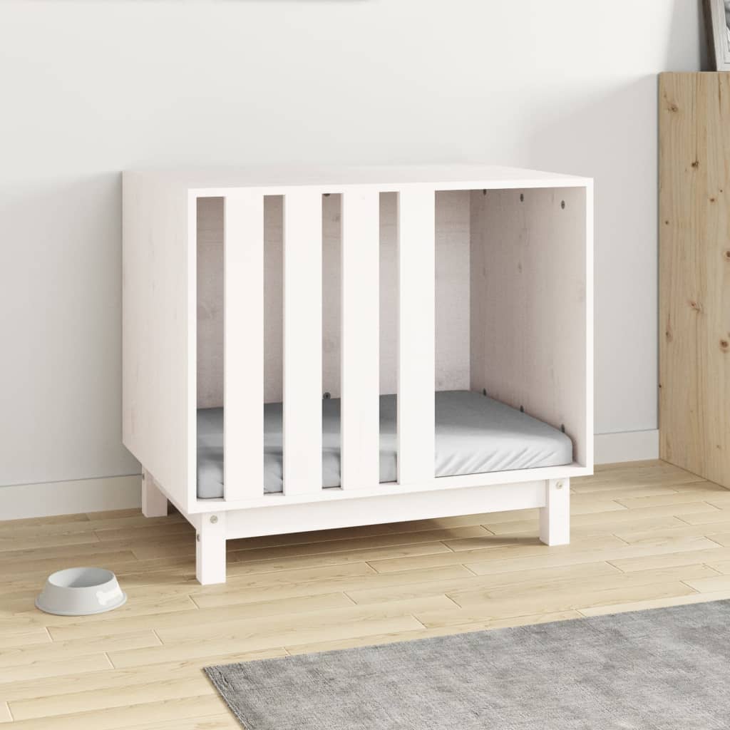 Vidaxl dog loft 70x50x62 cm Solid pine white