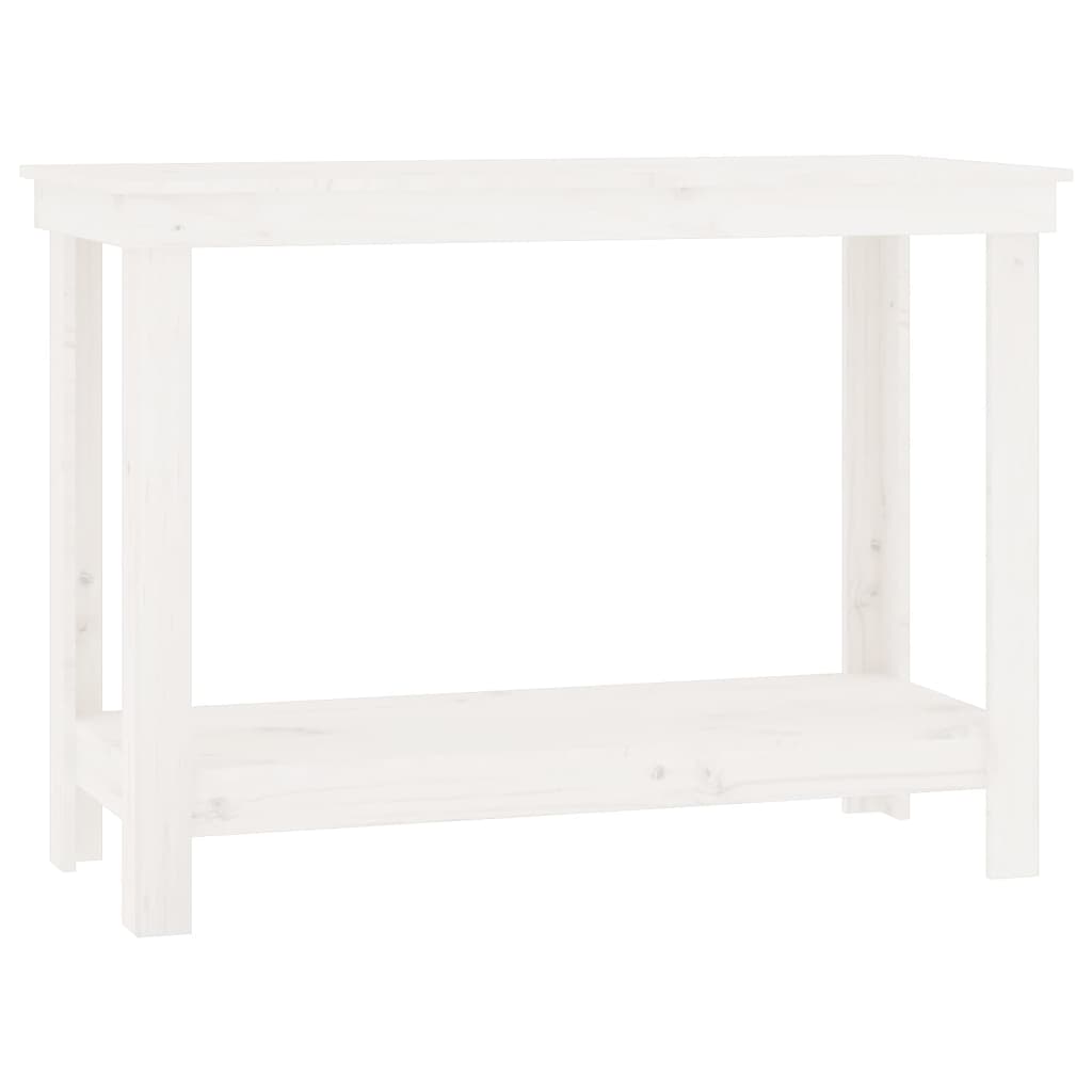 Vidaxl Workbench 110x50x80 cm Solid pine white