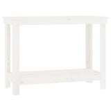 Vidaxl Workbench 110x50x80 cm Solid Pine White