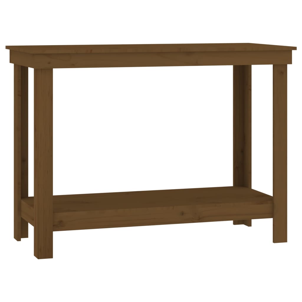 Vidaxl Workbench 110x50x80 cm Solid pine honey brown